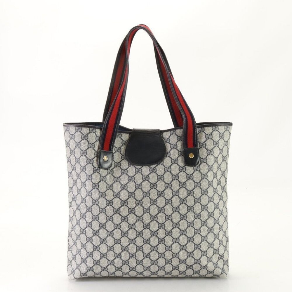 Authentic Gucci GG Marmont Sherry Large Tote Canvas Ophidia Shoulder Bag Handbag - Picture 6 of 9